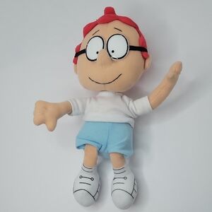 SHERMAN vintage 1999 Red-Haired Plush Toy with Glasses